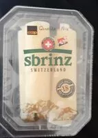 Mängden socker i Sbrinz switzerland