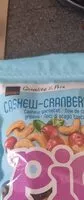 Mängden socker i Cashew-cranberry mix