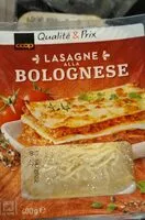 Mängden socker i Lasagne ALLA Bolognese