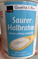Mängden socker i Sauerer Halbrahm