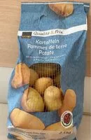 Mängden socker i Pommes de terre