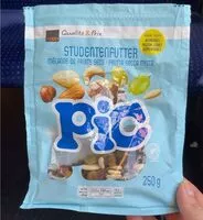 Mängden socker i Studentenfutter