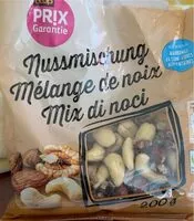 Mängden socker i Mix di noci