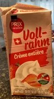Mängden socker i Crème entière
