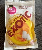 Mängden socker i Chewing-gum exotic