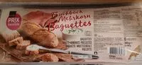 Mängden socker i Frischback Mehrkorn Baguettes