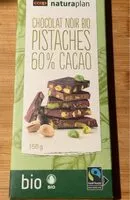 Mängden socker i Chocolat noir - pistaches