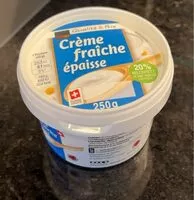 Mängden socker i Creme fraiche épaisse