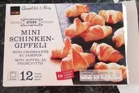 Mängden socker i Mini-croissants au jambon a 12 Stk.