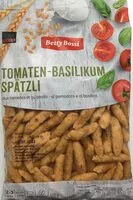Mängden socker i Spätzli aux tomates et basilic