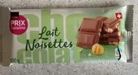 Mängden socker i Lait noisettes