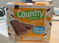 Mängden socker i Country soft snack Choco orange