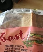 Mängden socker i Toast Dunkel Geschnitten