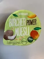 Mängden socker i Bircher power müesli
