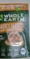 Mängden socker i Whole Earth brown sugar replacement