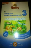 Mängden socker i Holle - Lait de suite bio dès 10 mois
