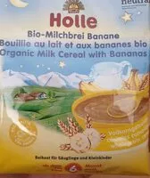 Mängden socker i Bouillie au lait et aux bananes bio
