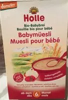 Mängden socker i Bouillie Muesli Bio - - Holle