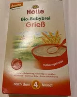 Mängden socker i Bio-Babybrei GrieB