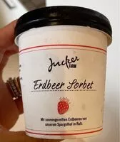 Mängden socker i Erdbeer Sorbet