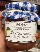 Mängden socker i Confiture Coings Vanille