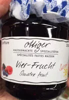 Mängden socker i Spécialités faites maison quatre fruit confiture