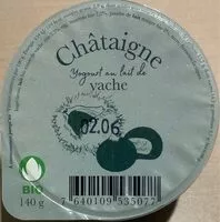 Mängden socker i Yogourt Châtaigne Bio