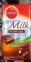Mängden socker i Milk no added sugar with stevia extracts