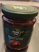 Mängden socker i Pure Via Confiture de fraise