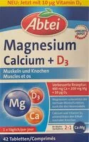 Mängden socker i Magnesium Calcium