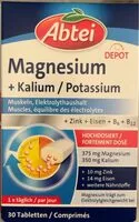 Mängden socker i Magnesium + Kalium