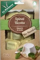 Mängden socker i Ravioli épinards et ricotta, bio