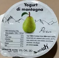 Mängden socker i Yogourt de montagne Poire