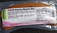 Mängden socker i Vegu-Bratwurst, Pikanterweise Max
