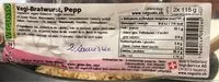 Mängden socker i Vegi-Bratwurst, Pepp