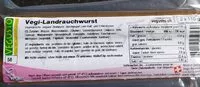 Mängden socker i Vegi-Landrauchwurst