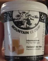 Mängden socker i Caramel des alpes premium crème glacée