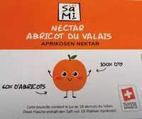 Mängden socker i Nectar abricot du Valais