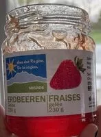 Mängden socker i gelee de fraise