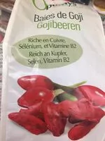 Mängden socker i Optimys Goji Greenfood 500 g