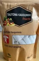 Mängden socker i Tautona Kaugummi