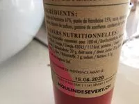 Mängden socker i Vinaigre de framboise cremeux