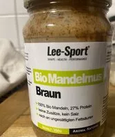 Mängden socker i Mandelmus braun