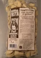 Mängden socker i Tortelloni con ricotta e spinaci