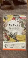Mängden socker i Ananas getrocknet