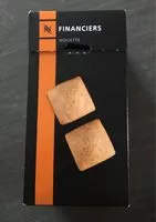 Mängden socker i Financiers, Noisette