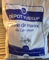 Mängden socker i Farine de manioc