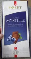 Mängden socker i Chocolat suisse aux eclats de myrtilles