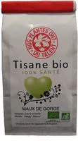 Mängden socker i Tisane bio MAUX DE GORGE