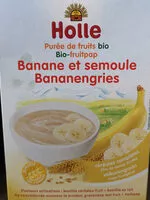 Mängden socker i Puree De Fruits Banane Et Semoule Des 6 Mois